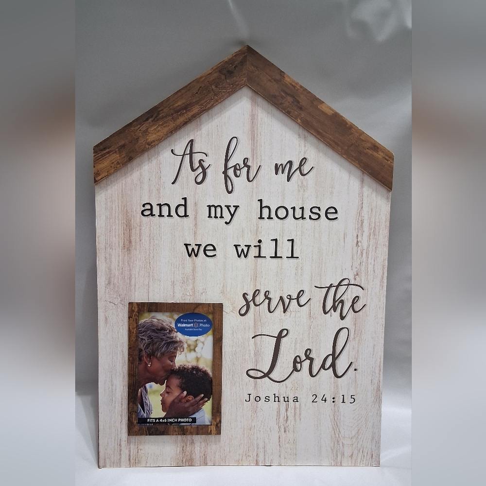 Rustic Wooden Wall Decor with Inspirational Quote